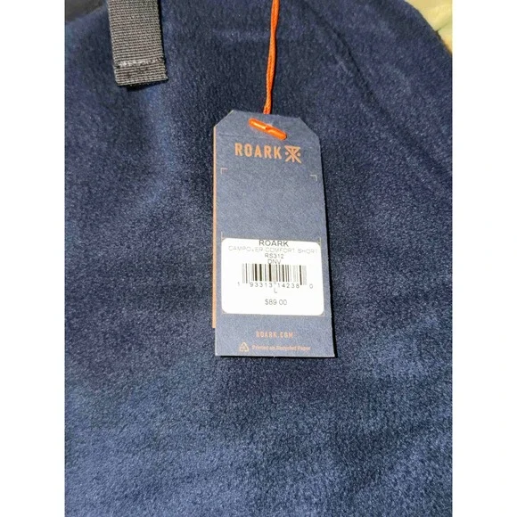 Roark Men's Campover Comfort Short Navy Blue Belted Fleece L NWT - Picture 6 of 7